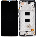 OLED Assembly With Frame Compatible For Xiaomi Redmi Note 13 4G (Refurbished) (Midnight Black)