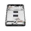 OLED Assembly With Frame Compatible For Xiaomi Redmi Note 13 4G (Refurbished) (Midnight Black)