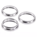 Back Camera Bezel Ring Only Compatible For iPhone 16 Pro / 16 Pro Max (White Titanium) (3 Piece Set)